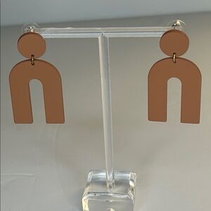 Rust Geometric earrings